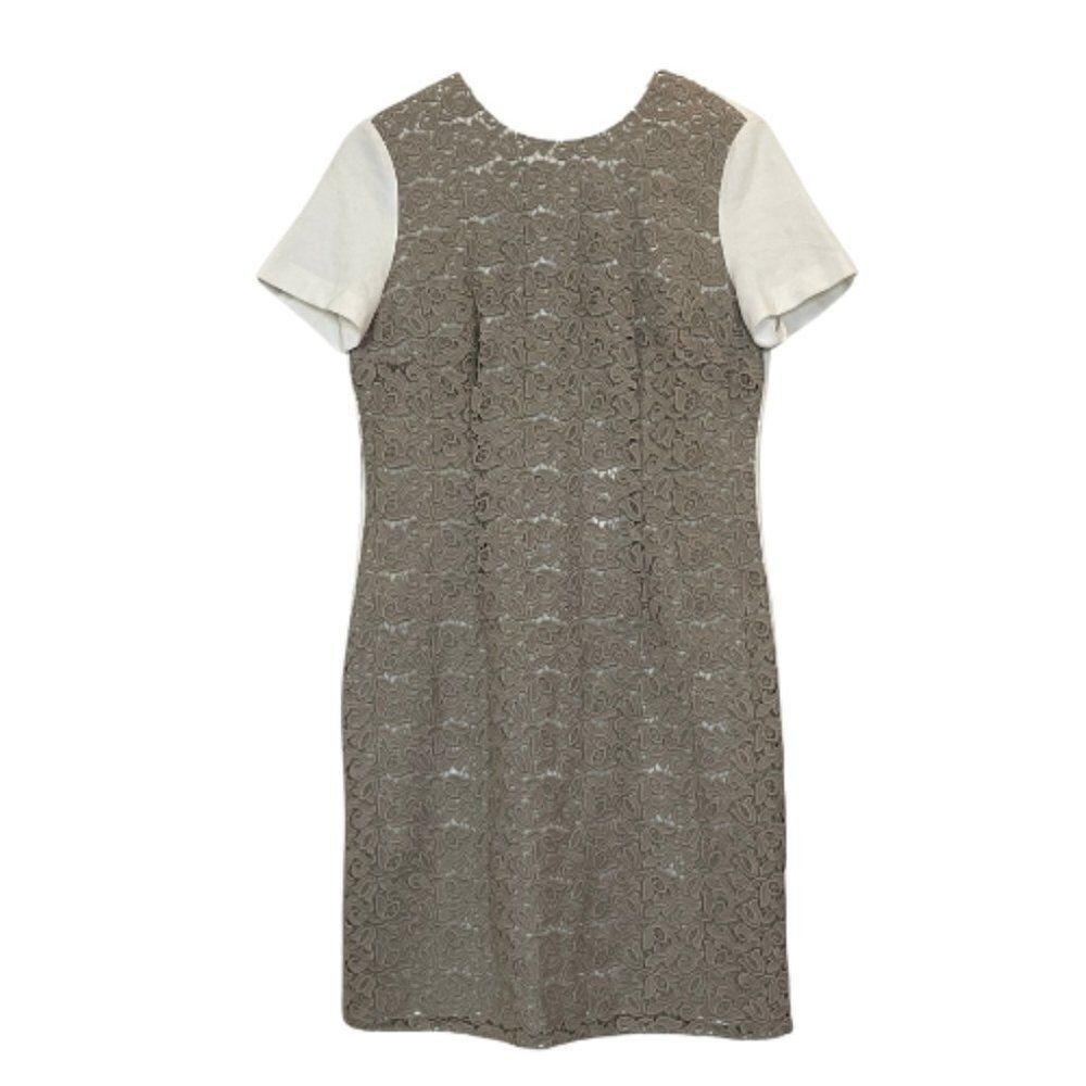 Boss by Hugo Boss Lace Overlay Short Sleeve Sheath Dress Sz. 8